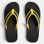 Y/OSEMITE Logo Sport Flip Flop In Black/Yellow | James Perse Los Angeles