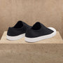 Men's Cotton Canvas Low Top Sneaker in Black | James Perse Los Angeles