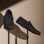 Men's Vulcanized Slip On Loafer in Navy | James Perse Los Angeles