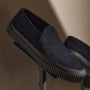 Men's Vulcanized Slip On Loafer in Navy | James Perse Los Angeles