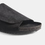 Velcro Suede Slide  Mens In Black | James Perse Los Angeles