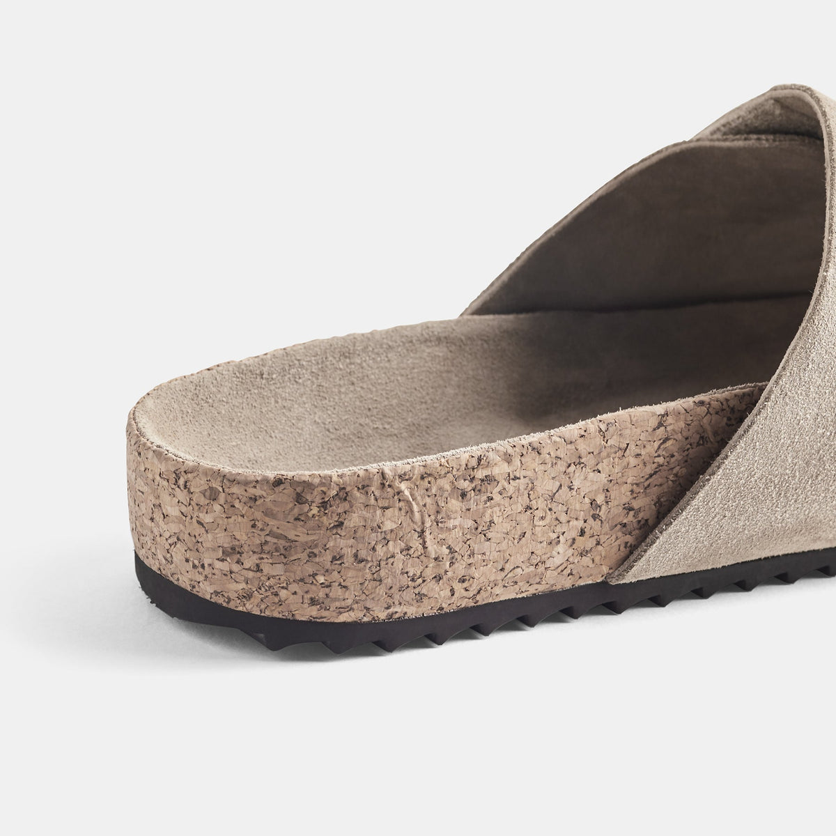 Velcro Suede Slide In Earth | James Perse Los Angeles
