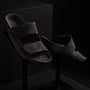 Double Strap Suede Slide Mens In Ash | James Perse Los Angeles