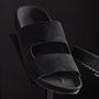 Men's Double Strap Suede Slide in Black | James Perse Los Angeles