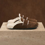 Women's Suede Shearling Loafer in Havana/Ivory | James Perse Los Angeles