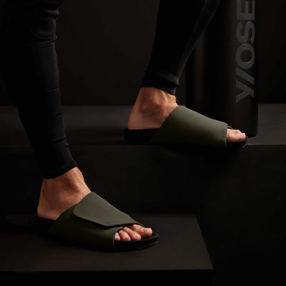 Men's Skubo Slide - Olive/Black | James Perse Los Angeles