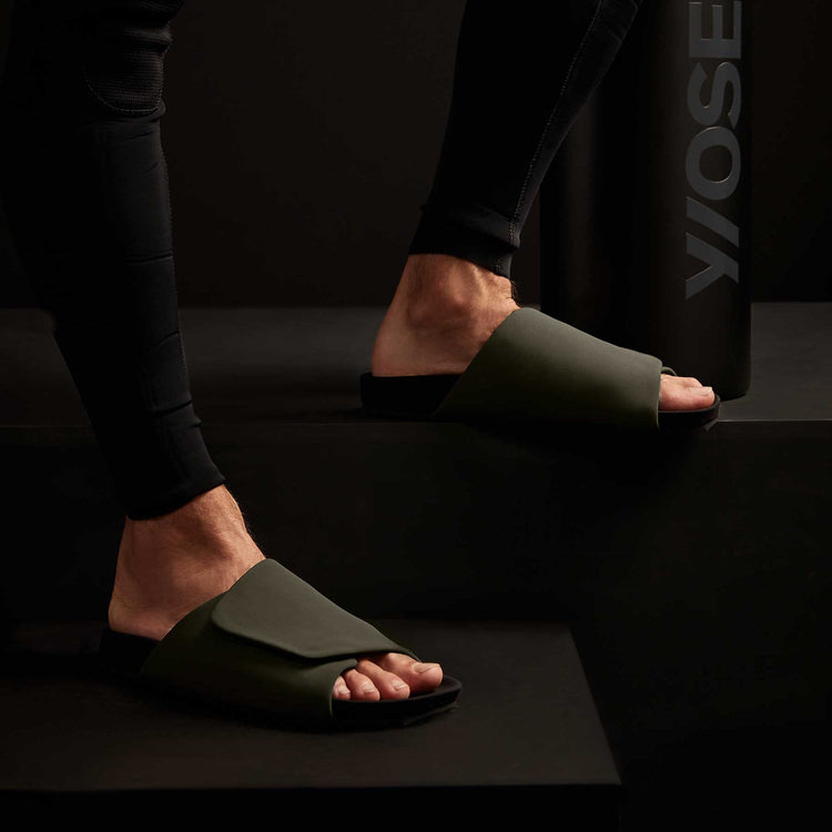 Men's Skubo Slide - Olive/Black | James Perse Los Angeles