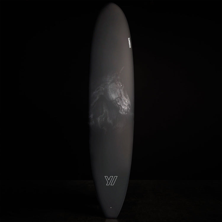 Modern Ranch Longboard 7' X 10" With Black Horse | James Perse Los Angeles