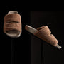 Alpaca Double Strap Slide - Chestnut/Earth | James Perse Los Angeles