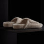 Alpaca Velcro Slide - Beige | James Perse Los Angeles