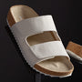 Women's Double Strap Canvas Slide in Canvas | James Perse Los Angeles