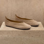 Women's Suede V Ballet Flat In Natural | James Perse Los Angeles