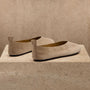 Women's Suede V Ballet Flat In Natural | James Perse Los Angeles