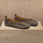 Women's Suede V Ballet Flat in Taupe Grey | James Perse Los Angeles
