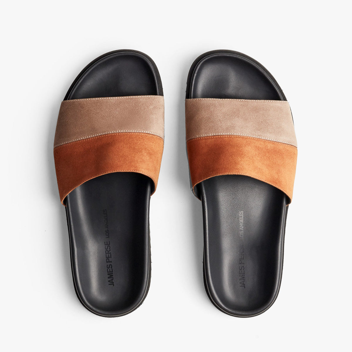 Calabasas Colorblock Slide  Womens In Taupe/Bisquit | James Perse Los Angeles