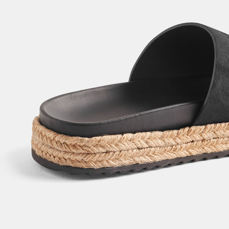 Espadrille Slide  Womens In Black | James Perse Los Angeles