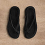 Women's Suede Cross Thong Sandal in Black/Black | James Perse Los Angeles