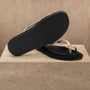 Women's Suede Cross Thong Sandal in Sand / Black | James Perse Los Angeles