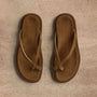 Women's Suede Cross Thong Sandal in Tabacco / Tabacco | James Perse Los Angeles