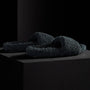 Women's Simple Strap Shearling Slide in Char | James Perse Los Angeles