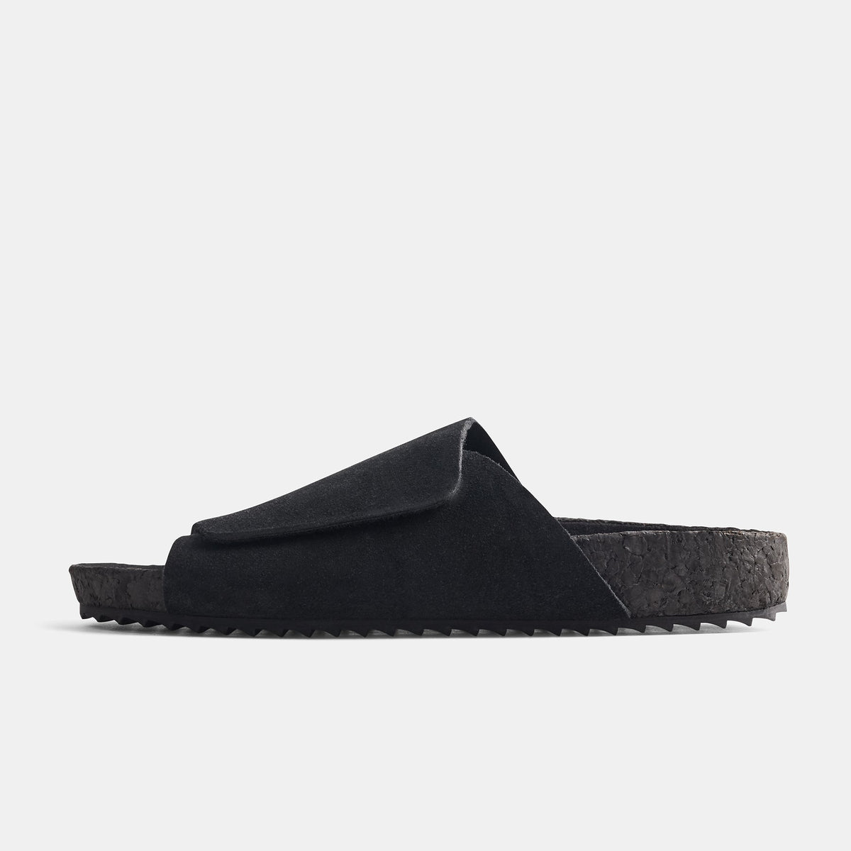 Velcro Suede Slide  Womens In Black | James Perse Los Angeles