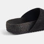 Velcro Suede Slide  Womens In Black | James Perse Los Angeles