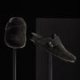 Women's Suede Slip On Clog in Black/Black | James Perse Los Angeles