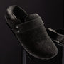 Women's Suede Slip On Clog in Black/Black | James Perse Los Angeles