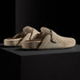Women's Suede Slip On Clog in Beige/Earth | James Perse Los Angeles