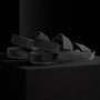 Women's Double Strap Velcro Sandal in Black | James Perse Los Angeles 