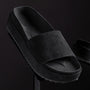 Women's Single Strap Platform Slid in Black | James Perse Los Angeles 