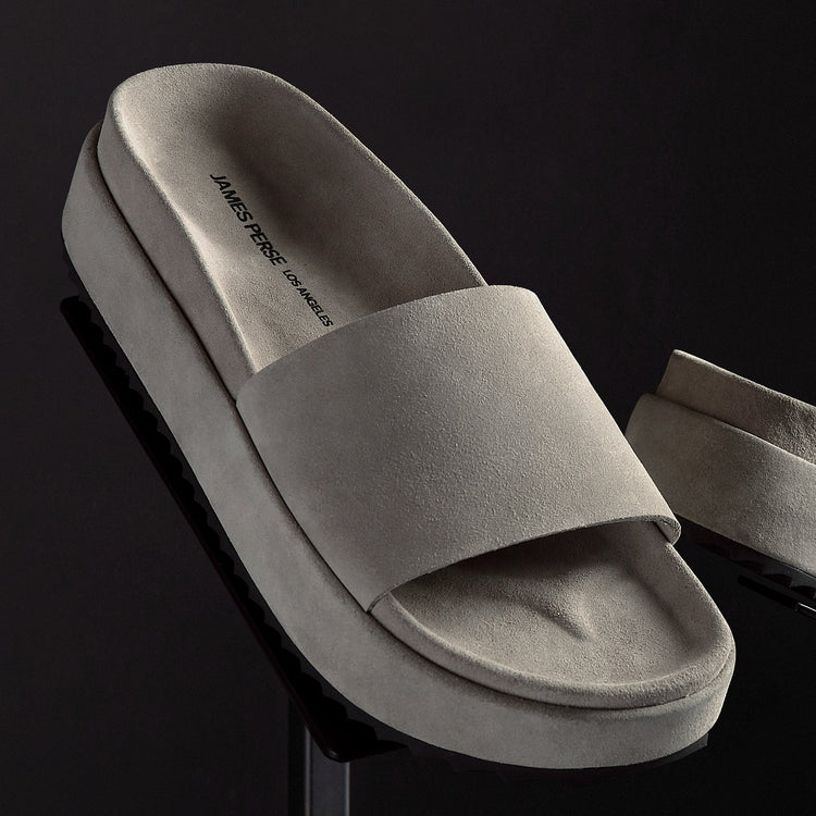 Women's Single Strap Platform Slid in Earth | James Perse Los Angeles 