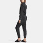 Mixed Media Jumpsuit In Black Pigment | James Perse Los Angeles