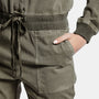 Mixed Media Jumpsuit - Sergeant Pigment | James Perse Los Angeles