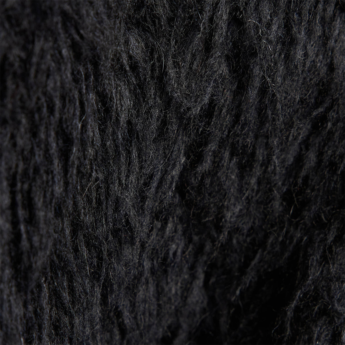 Wool Blend Sherpa Turtleneck Sweater in Black | James Perse Los Angeles