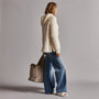 Wool Blend Sherpa Hooded Sweater in Natural | James Perse Los Angeles