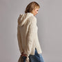 Wool Blend Sherpa Hooded Sweater in Natural | James Perse Los Angeles