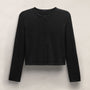 Fine Knit Cardigan in Black | James Perse Los Angeles