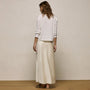 Silk Charmeuse Drawstring Skirt in Ivory | James Perse Los Angeles