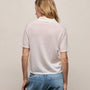 Fine Knit Short Sleeve Polo in White | James Perse Los Angeles
