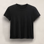 Brushed Elevated Jersey Short Sleeve Tee in Black | James Perse Los Angeles