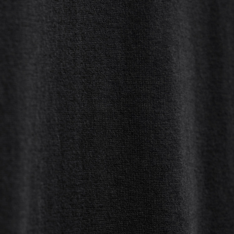 Brushed Elevated Jersey Long Sleeve Tee in Black | James Perse Los Angeles