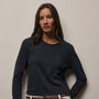 Brushed Elevated Jersey Short Sleeve Tee in Black | James Perse Los Angeles