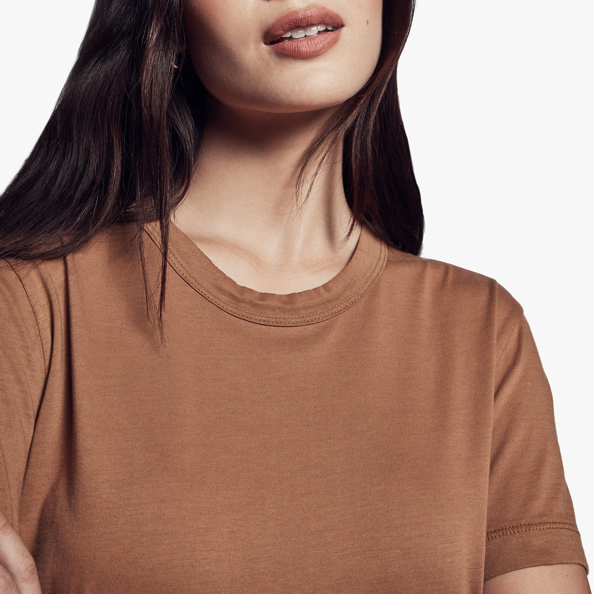 Brushed Lotus Jersey Tee In Dijon | James Perse Los Angeles