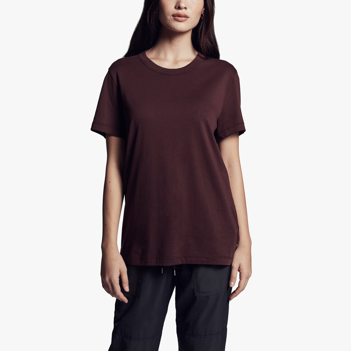 Brushed Lotus Jersey Tee In Mulberry | James Perse Los Angeles