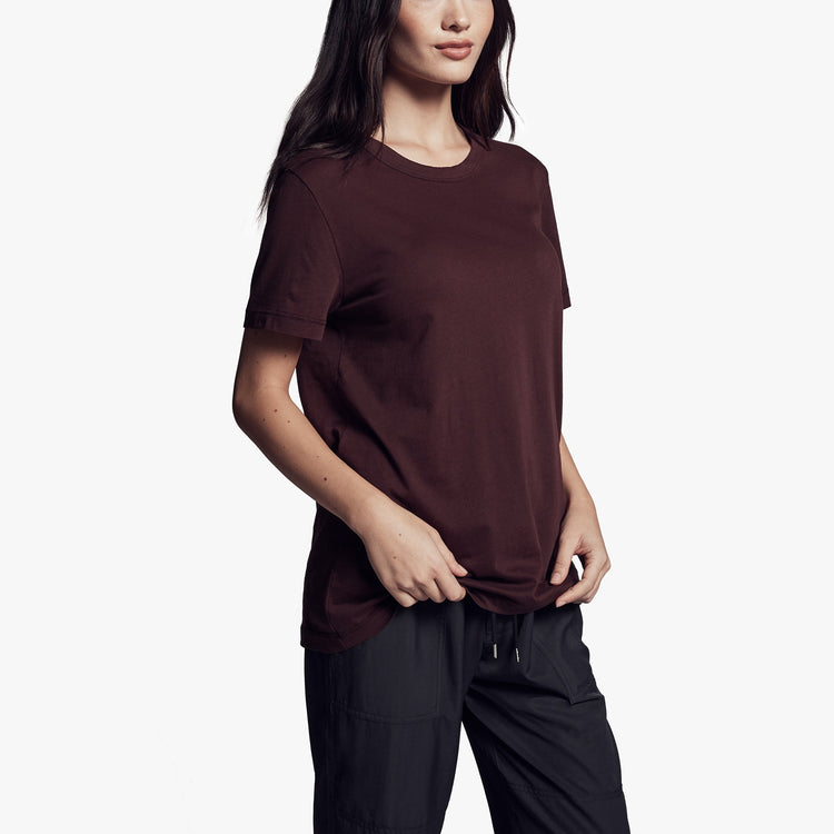 Brushed Lotus Jersey Tee In Mulberry | James Perse Los Angeles