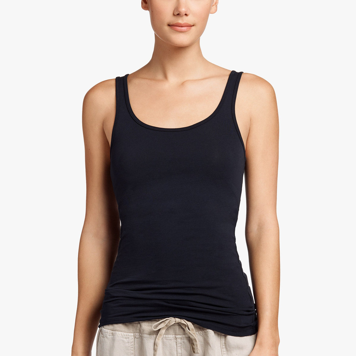 Long Jersey Tank - Deep Pigment | James Perse Los Angeles