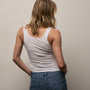 Long Jersey Tank in White | James Perse Los Angeles