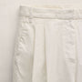 Linen Cotton Pleated Trouser in Off White | James Perse Los Angeles
