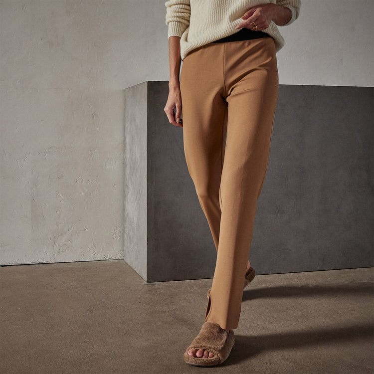 Matte Scuba Slim Fit Pant in Copper | James Perse Los Angeles